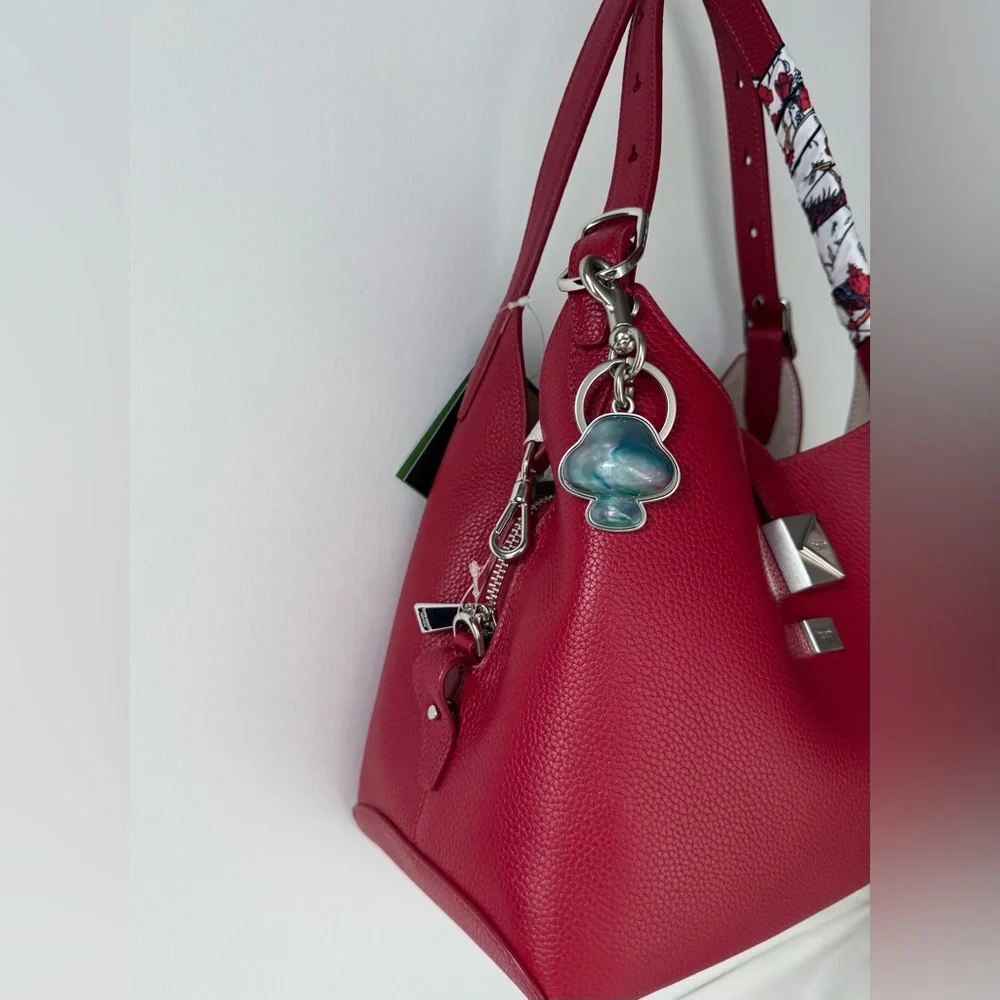 NWT Kate Spade Retail Deco Crossbody Tote Handbag Red Jam KI557 Styled Set